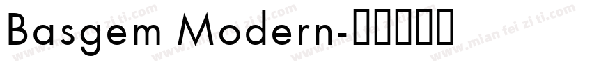 Basgem Modern字体转换